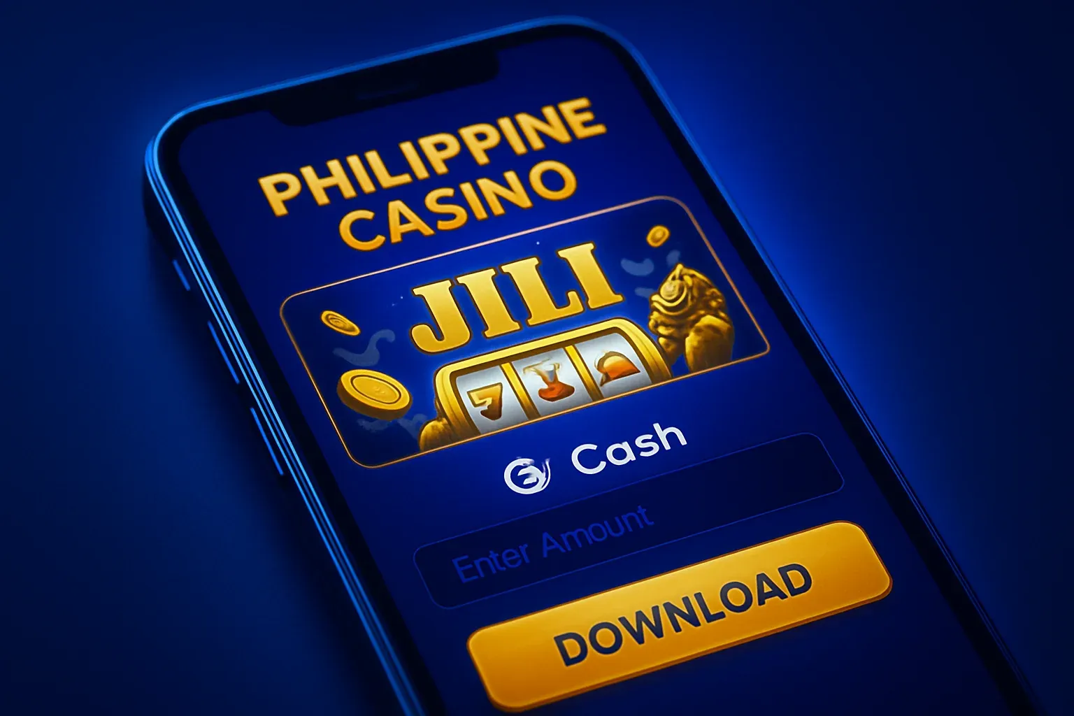 Philippine casino mobile app on Android with JILI UI and GCash payment