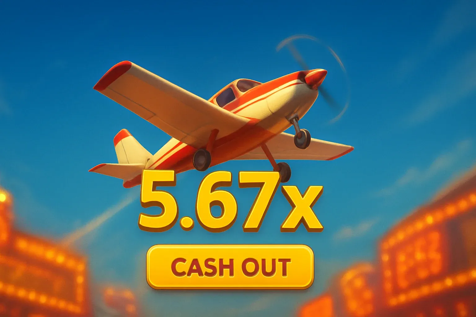 Small plane soaring upward with 5.67x multiplier in Philippine casino
